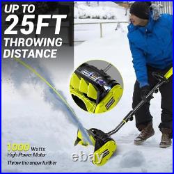 40V Brushless Cordless Snow Shovel, 13-Inch Electric Snow Blower with 4.0Ah Batt