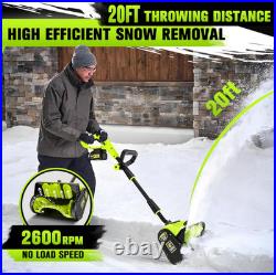 40V Cordless Snow Shovel 13 Brushless Powerful & Lightweight