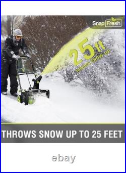 40V Electric Snow Blower Cordless 2 x 5.0Ah Battery With Battery and Charger