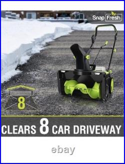 40V Electric Snow Blower Cordless 2 x 5.0Ah Battery With Battery and Charger