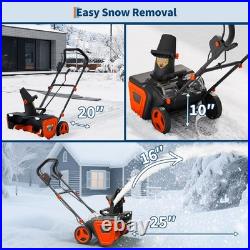 40 v Cordless Snow Blower 20 Electric Snowblower with 4.0Ah Battery Brushless