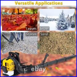 52CC 2-Cycle 550&636CFM Gas Backpack Leaf Blower Snow Blower With Extention Tube