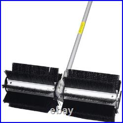52CC 2-Stroke Gas Broom Sweeper 24 Nylon Brush 1700W for Snow Leaves EPA Red