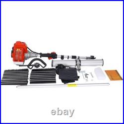 52CC 2-Stroke Gas Broom Sweeper 24 Nylon Brush 1700W for Snow Leaves EPA Red
