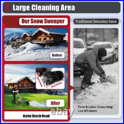 52CC Gas Power Nylon Brush Broom Sweeper Walk Behind Snow Sweeper Snow Clean