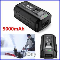 5.0Ah for Snow Joe Sun Joe Cordless Single Stage Snow Blower 40V Li-ion Battery