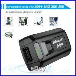 5.0Ah for Snow Joe Sun Joe Cordless Single Stage Snow Blower 40V Li-ion Battery