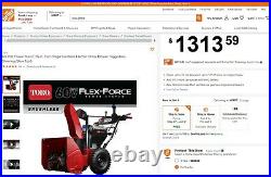 60-Volt Flex-Force New-in-Box Toro Power Max e26 Cordless Snow Blower Snowblower