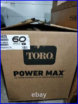 60-Volt Flex-Force New-in-Box Toro Power Max e26 Cordless Snow Blower Snowblower