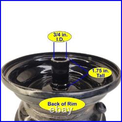 6 Tiller Snow Blower Thrower TIRE RIM WHEEL 3/4ID shaft TWO 13x5.00-6 assembly