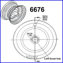 6 Tiller Snow Blower Thrower TIRE RIM WHEEL 3/4ID shaft TWO 13x5.00-6 assembly