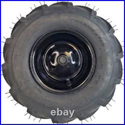 6 Tiller Snow Blower Thrower TIRE RIM WHEEL 3/4ID shaft TWO 13x5.00-6 assembly