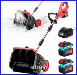 9000Mah Cordless Snow Shovel, 17 Brushless Electric Snow Blower Battery Powered