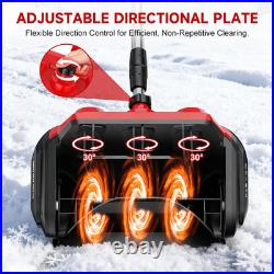 9000Mah Cordless Snow Shovel, 17 Brushless Electric Snow Blower Battery Powered