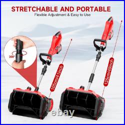 9000Mah Cordless Snow Shovel, 17 Brushless Electric Snow Blower Battery Powered