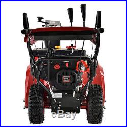 AMICO 30 inch Two-Stage E-Start Snow Blower/Thrower Auto-Turn Steering Heated