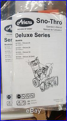 Ariens Deluxe 28wo-Stage Electric Start Gas Snow Blower withAuto-Turn Steering