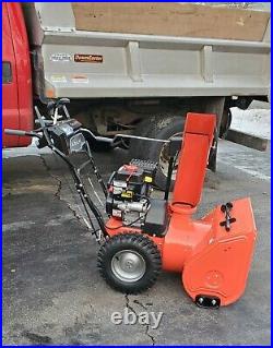 Ariens Deluxe ST24LE 254cc 24 Two Stage Snow Blower With Non-Abrasive Skid Shoes