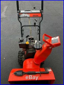 Ariens Gas Snow Blower Electric Start 24 Inch Clearing Width 2 Stage USED