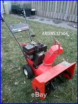 Ariens Snowthrower ST504 5HP 2-Stage 4 speeds forward, 1 reverse Low Usage