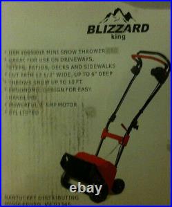 Brand New Blizzard King 9 Amp Electric Snow Thrower Blower