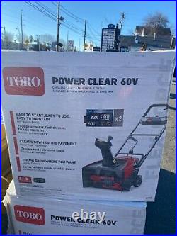 Brand New Toro Power Clear 60v Electric Snowblower 39902