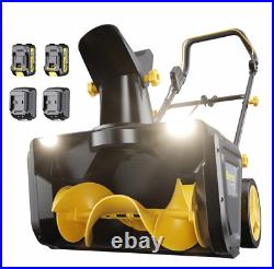 Brefac Snow Blower 40 V 20''Single Stage Cordless Snowblower, with 24.0 Ah Batte
