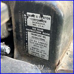 Briggs And Stratton 130202-0694-01 Non Running Engine Simplicity 1005 Snowblower