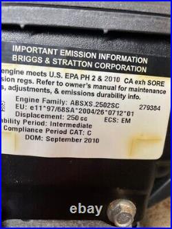 Briggs & Stratton 250cc / 1150 with electric start model # 15C134 0146 E8
