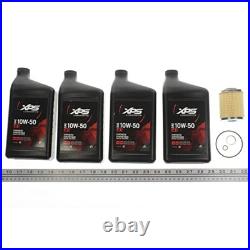 Can-Am New OEM 4T 10W-50 Synthetic Blend Oil Change Kit Rotax 900 9779261