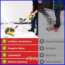 Cordless Electric Snow Sweeper Brushless Rechargeable Yard Tool