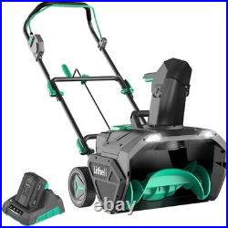 Cordless Snow Blower 40V 20-Inch Single-Stage Battery-Powered Snow Thrower 2024