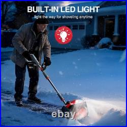 Cordless Snow Blower, Electric Snow Shovel with Total 2 X 5.0 Ah Batteries and C Cordless Snow Blower, Electric Snow Shovel with Total 2 X 5.0 Ah Batteries and C