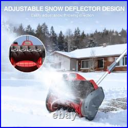 Cordless Snow Blower, Electric Snow Shovel with Total 2 X 5.0 Ah Batteries and C