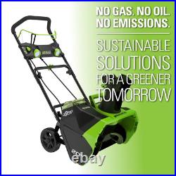 Cordless Snow Blower Thrower 20-inch Brushless 40V Battery Charger Not Included