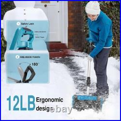 Cordless Snow Shovel, 13 Brushless Electric Snow Shovel with Battery and Charge