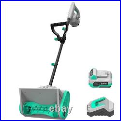 Cordless Snow Shovel 20V 12-Inch Battery Powered Snow Thrower with Handle & Charge