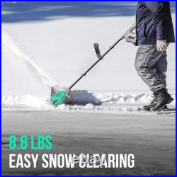 Cordless Snow Shovel 20V 12-Inch Battery Powered Snow Thrower with Handle & Charge
