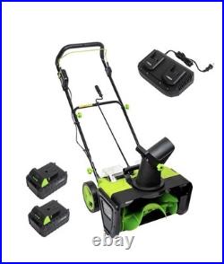 Cordless Snow Shovel, 20V Battery Powered Snow Blower Lightweight Electric