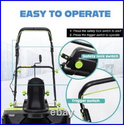 Cordless Snow Shovel, 20V Battery Powered Snow Blower Lightweight Electric