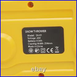 Cordless Snow Shovel Battery Powered Electric Snow Cleaning Machine 1200W 20V Cordless Snow Shovel Battery Powered Electric Snow Cleaning Machine 1200W 20V