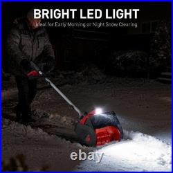 Cordless Snow Shovel Compatible With Milwaukee 18V Battery(Tool Only), 12 Brush