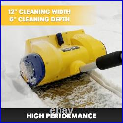 Cordless Snow Shovel Compatible with Dewalt 20V Battery, 12-inch Brushless Snow