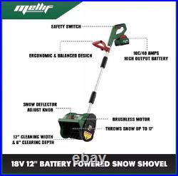 Cordless Snow Shovel Compatible with Makita and Mellif 18V Battery, 12