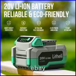 Cordless Snow Shovel, Electric Snow Blower Dewalt Battery & Quick Charger Includ