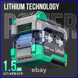 Cordless Snow Shovel, Electric Snow Blower Dewalt Battery & Quick Charger Includ