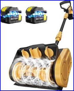 Cordless Snow Shovel Kit with 2 Batteries (4.0Ah) Lightweight Electric Snow