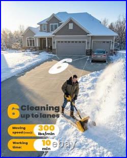 Cordless Snow Shovel Kit with 2 Batteries (4.0Ah) Lightweight Electric Snow