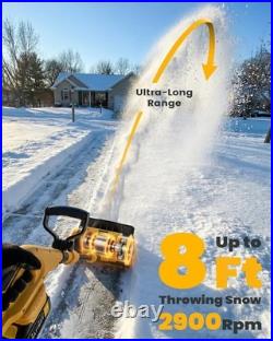 Cordless Snow Shovel Kit with 2 Batteries (4.0Ah) Lightweight Electric Snow