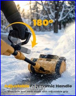 Cordless Snow Shovel Kit with 2 Batteries (4.0Ah) Lightweight Electric Snow